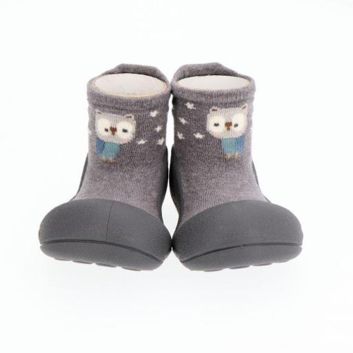 Zapato bebe ATTIPAS grey owl [0]