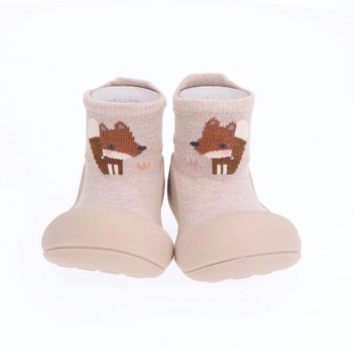 Zapato bebe ATTIPAS beige fox