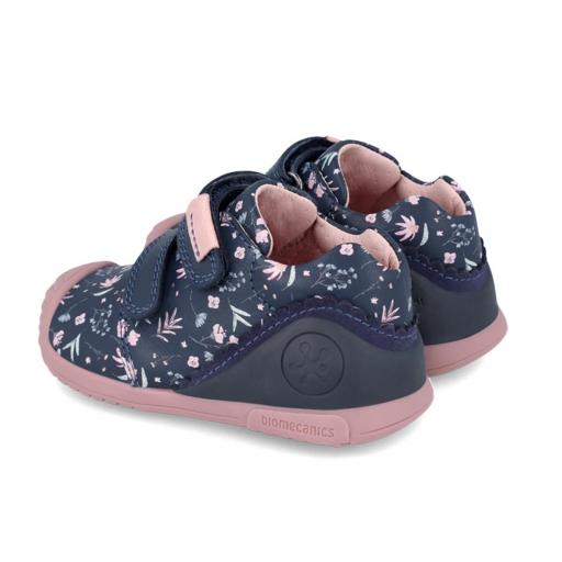 Botita para bebe niña de BIOMECANICS piel marino flores [1]