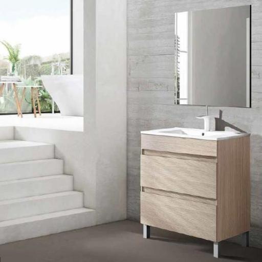 MUEBLE DE BAÑO BOX 2 CAJONES CON PATAS PROMO de VISOBATH