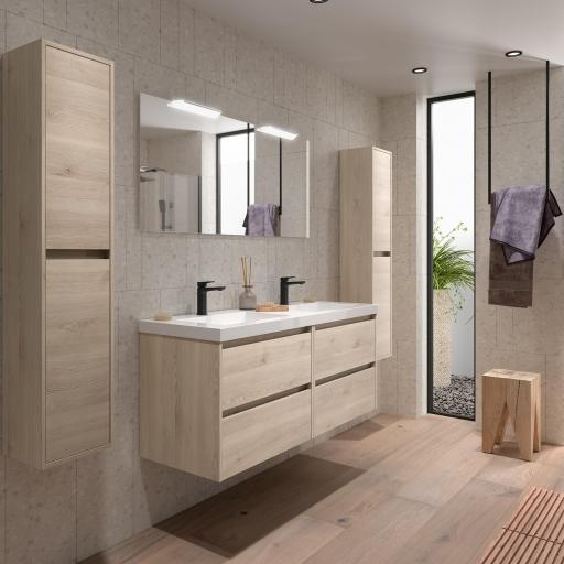 MUEBLE DE BAÑO NOJA 4 CAJONES 2 SENOS 140 CM de SALGAR [6]