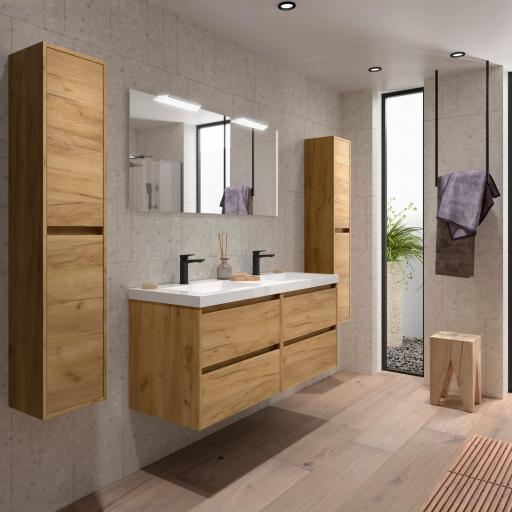 MUEBLE DE BAÑO NOJA 4 CAJONES 2 SENOS 140 CM de SALGAR [7]