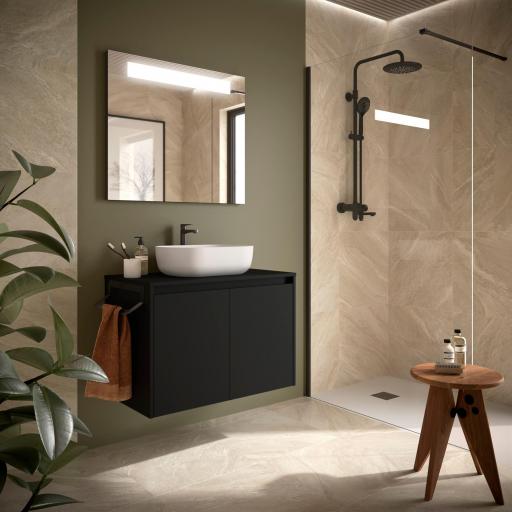 MUEBLE DE BAÑO NOJA 2 PUERTAS LAVABO SOBRE ENCIMERA de SALGAR [1]