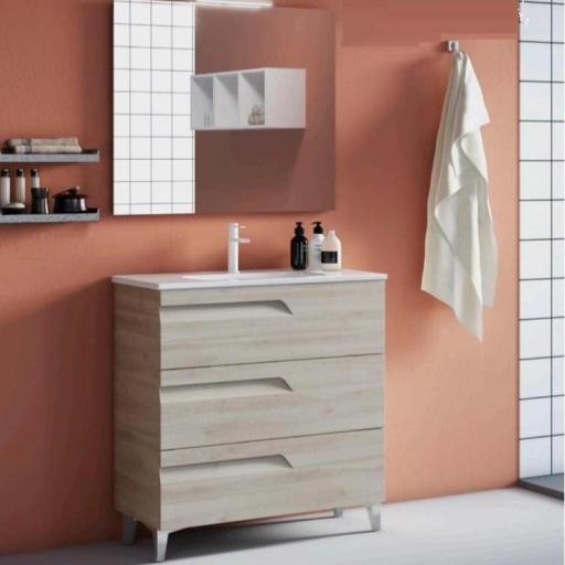 MUEBLE DE BAÑO VITALE 3 CAJONES CON PATAS de ROYO