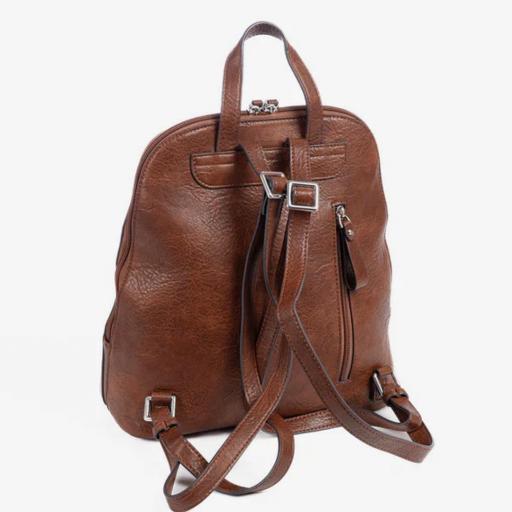 MOCHILA MUJER MARRÓN POLIPIEL [3]