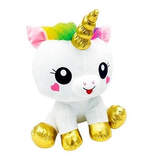UNICORNIO MULTICOLOR DE PELUCHE 20 CM /