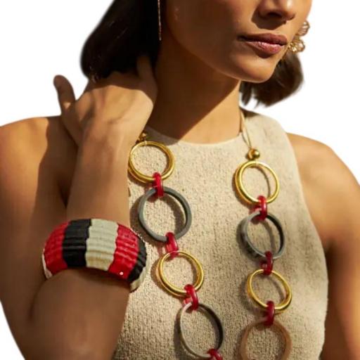 PULSERA RÍGIDA RAFIA LATIDO [1]