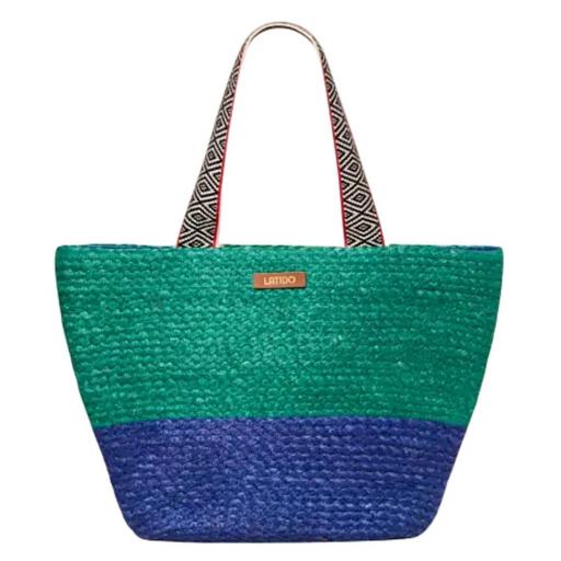 BOLSO CAPAZO RAFIA BICOLOR LATIDO [2]