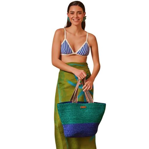 BOLSO CAPAZO RAFIA BICOLOR LATIDO [5]