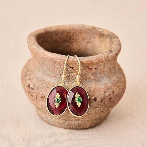 PENDIENTES PIEDRA SEMIPRECIOSA LATIDO * [3]