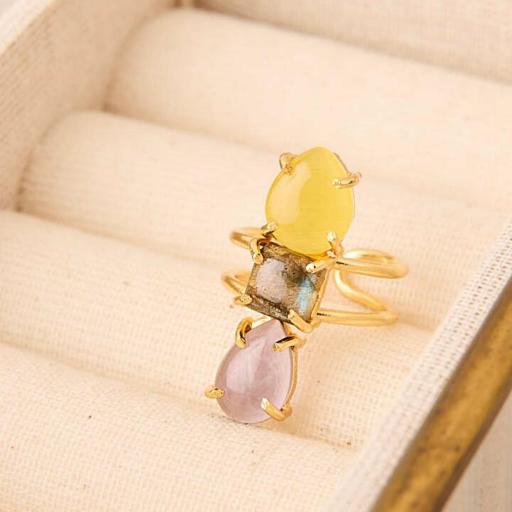 ANILLO TRES PIEDRAS LATIDO * [2]