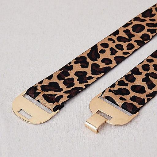 CINTURÓN LATIDO ANIMAL PRINT CON CIERRE METÁLICO *