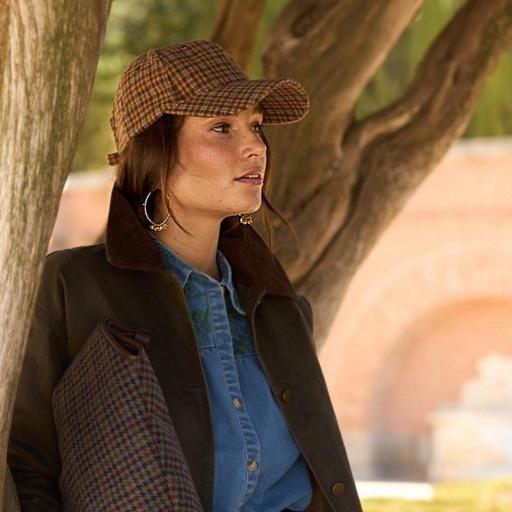 GORRA DE MUJER CUADROS GRANDES GALES LATIDO [1]