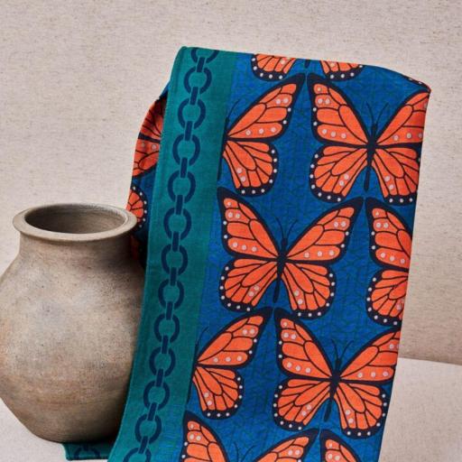 PAÑUELO MARIPOSAS 90X90 CM LATIDO [2]