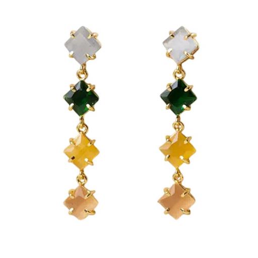 PENDIENTES LARGOS PIEDRAS LATIDO [2]