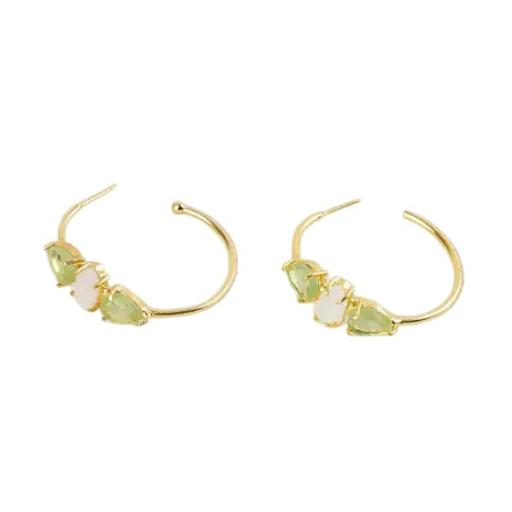 PENDIENTES ARO PIEDRAS LATIDO [0]