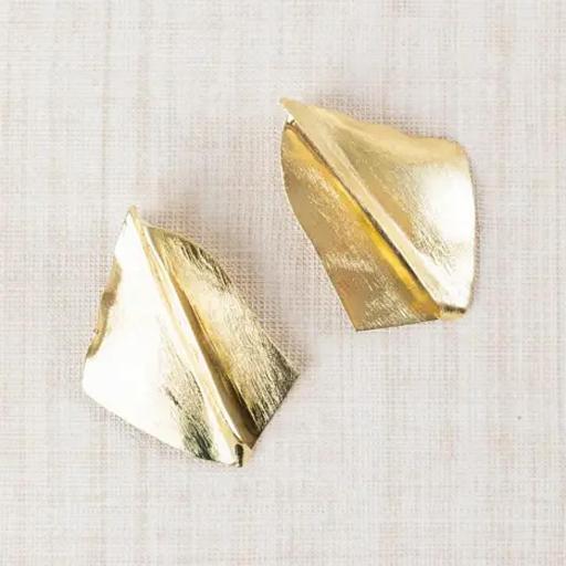 PENDIENTES ESCULTURA DORADOS LATIDO [1]