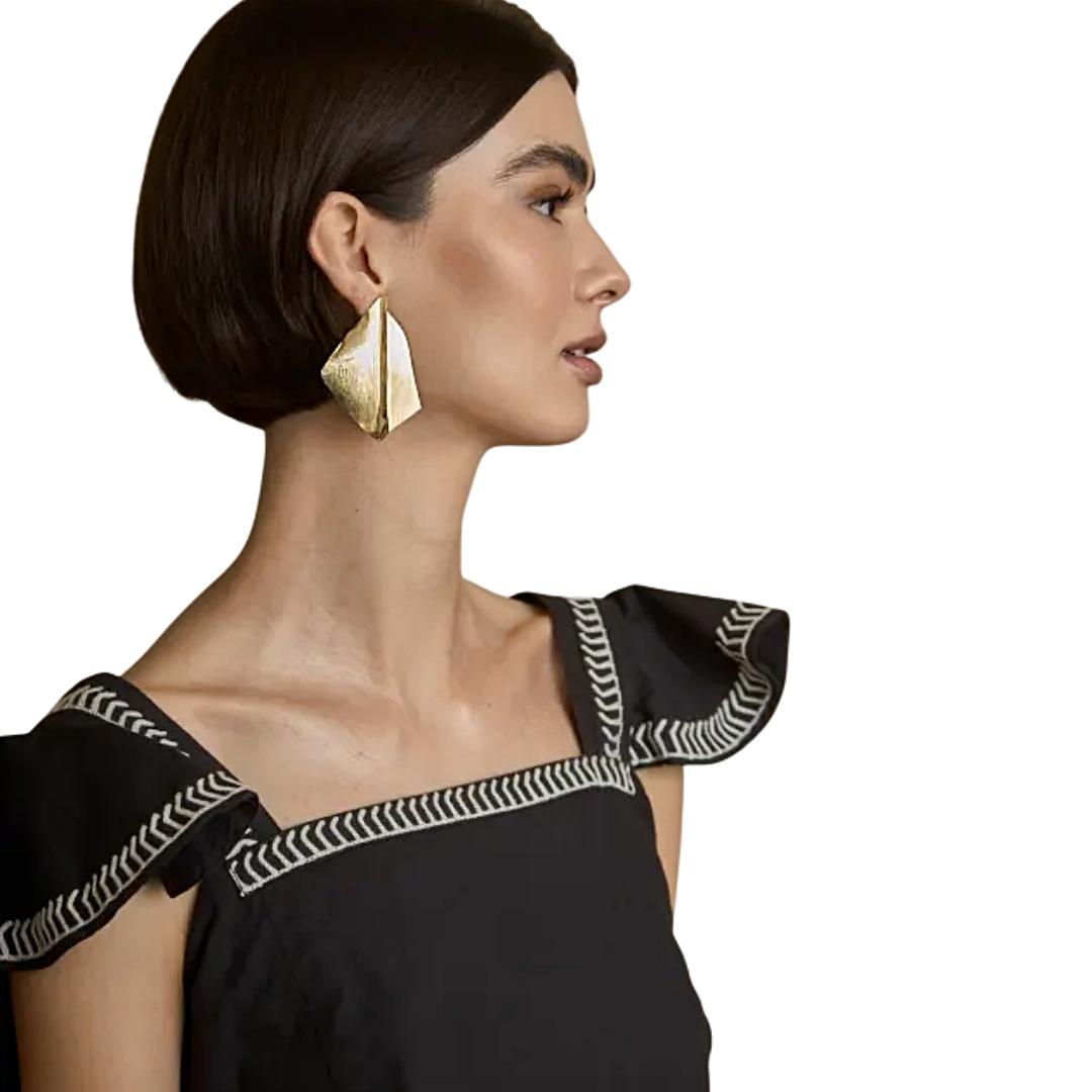 PENDIENTES ESCULTURA DORADOS LATIDO