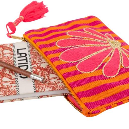 BOLSO DE MANO BORDADO CONCHA LATIDO L [0]