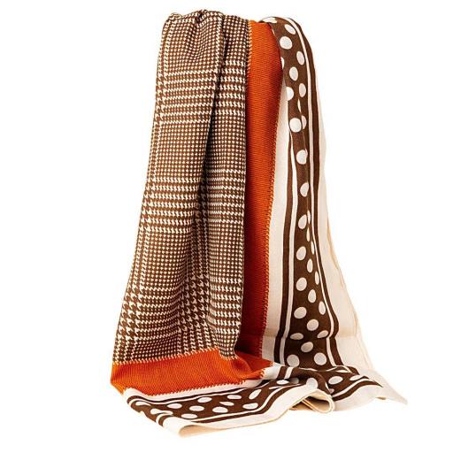 FOULARD LATIDO PATA DE GALLO Y LUNARES [2]