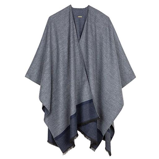 PONCHO BICOLOR ESPIGA LATIDO [5]