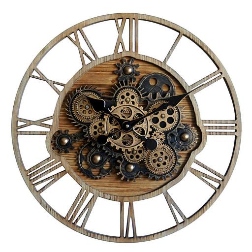 RELOJ DE PARED CON ENGRANAJES DECORATIVO 57 CM [1]