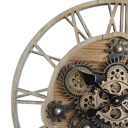 RELOJ DE PARED CON ENGRANAJES DECORATIVO 57 CM [2]