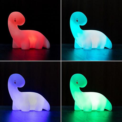 LUZ QUITAMIEDOS INFANTIL DINOSAURIO LED MULTICOLOR [2]
