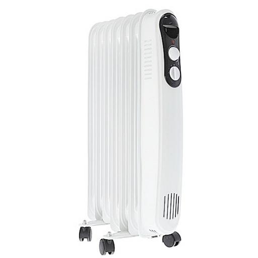 RADIADOR DE ACEITE 1500 W CON 7 ELEMENTOS BLANCO