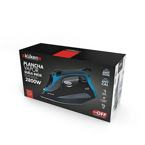 PLANCHA DE VAPOR KÜKEN 2800W SUELA INOX [3]