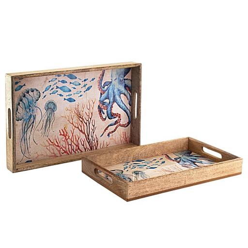 BANDEJAS DE MADERA CON MOTIVOS MARINEROS |* [0]