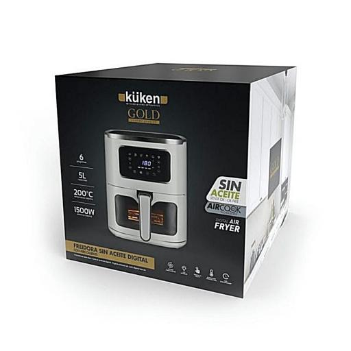 FREIDORA DE AIRE SIN ACEITE DIGITAL KÜKEN GOLD 5 L [3]