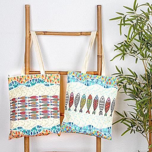 BOLSA TOTE SARDINAS MULTICOLOR [2]