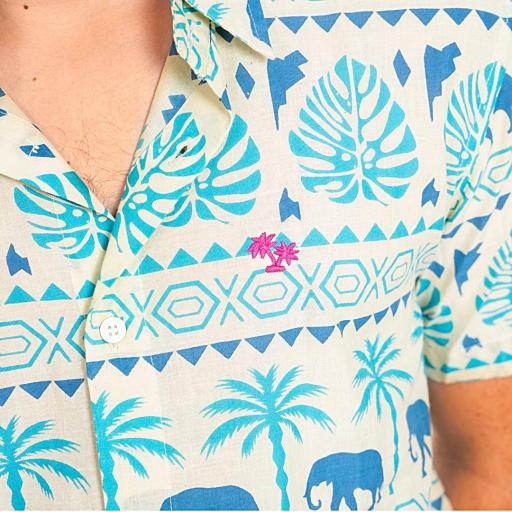 CAMISA HOMBRE ELEFANTES ALGODÓN [1]