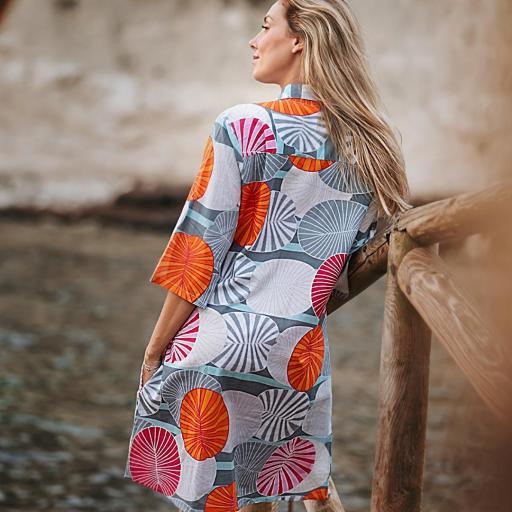 VESTIDO CAMISERO ALGODÓN ESTAMPADO [3]