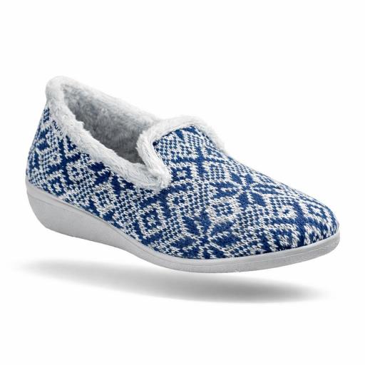 ZAPATILLAS MUJER AZULES DE PUNTO [1]