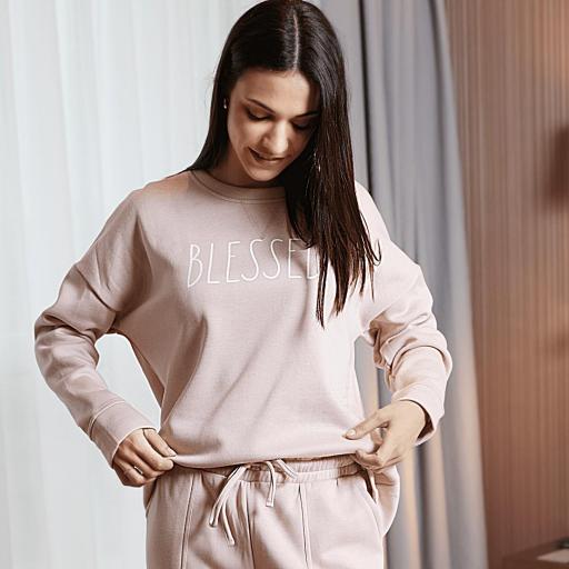 PIJAMA DEPORTIVO MUJER ROSA AFELPADO [0]