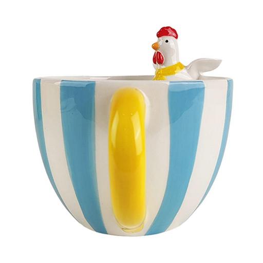 TAZA DE CERÁMICA GALLINA DECORATIVA [1]