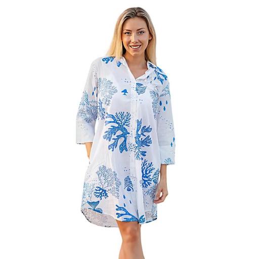 VESTIDO CAMISERO MARINERO ALGODÓN [1]