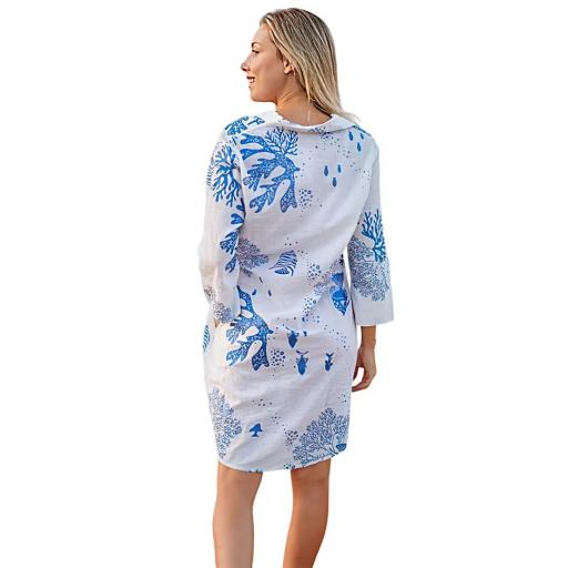 VESTIDO CAMISERO MARINERO ALGODÓN [2]