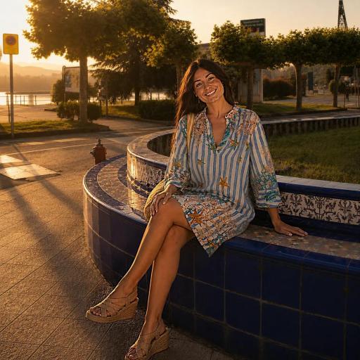 VESTIDO KURTA MARINERO ALGODÓN [2]