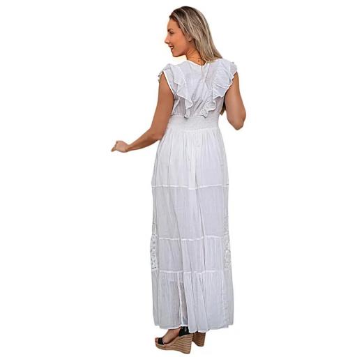 VESTIDO LARGO BLANCO ALGODÓN [3]