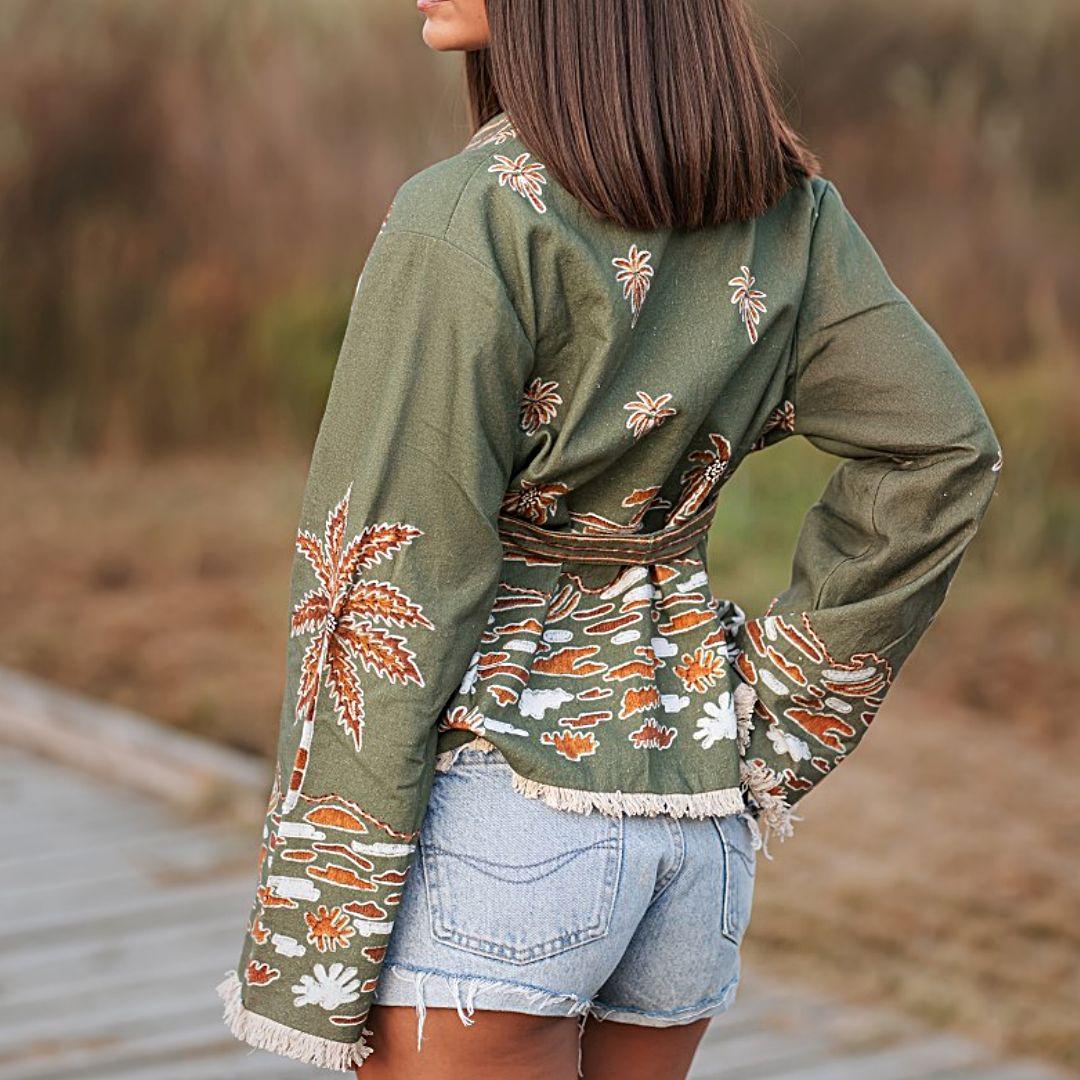 CHAQUETA DE ALGODÓN PALMERAS ISLA BONITA