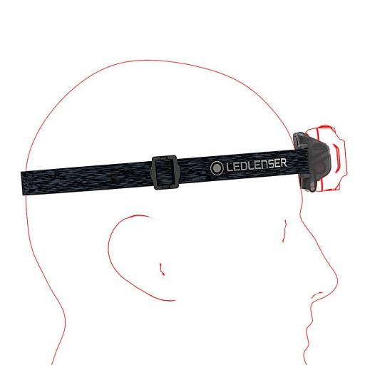 LINTERNA LED FRONTAL HF4R LEDLENSER 500LM RECARGABLE [6]
