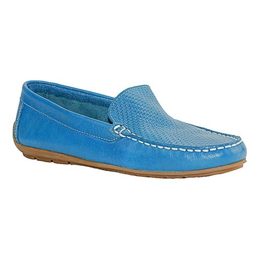 MOCASÍN MUJER PIEL AZUL FINANO [1]