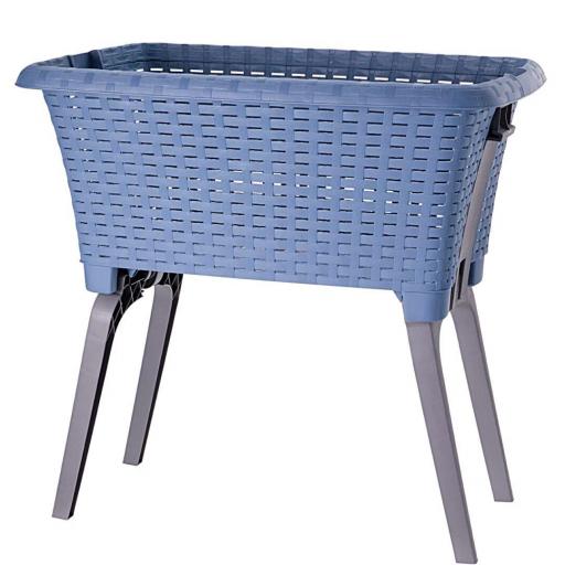 CESTA DE ROPA CON PATAS PLEGABLES