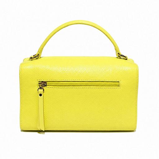 BOLSO DE MANO Y BANDOLERA ROBERT PIETRI AMARILLO LIMA [3]