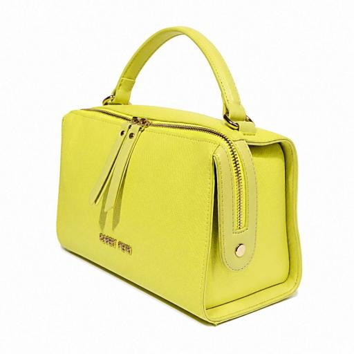 BOLSO DE MANO Y BANDOLERA ROBERT PIETRI AMARILLO LIMA [1]