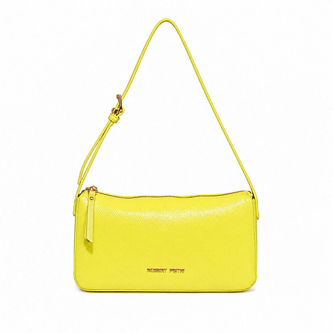 BOLSO MUJER AMARILLO LIMA TEXTURIZADO ROBERT PIETRI