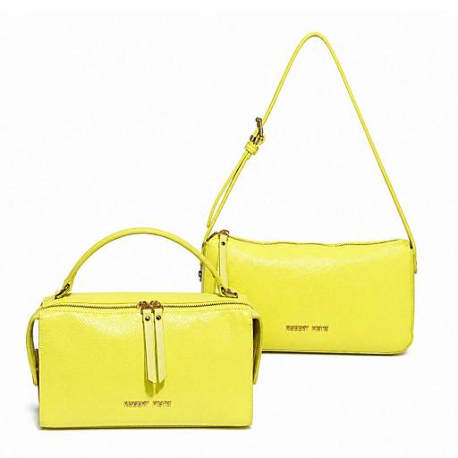 BOLSO MUJER AMARILLO LIMA TEXTURIZADO ROBERT PIETRI [3]